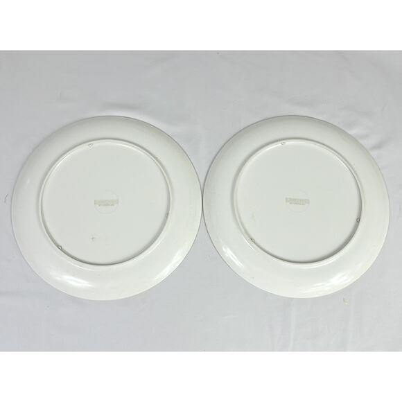 Vintage Melamine 10” Dinner Plates Lenox Ware 1960s Floral Bouquet Fall Harvest - Picture 4 of 5